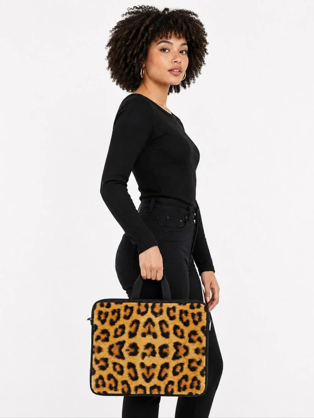Meffort Inc. Neoprene Leopard Print Laptop Carrying Case